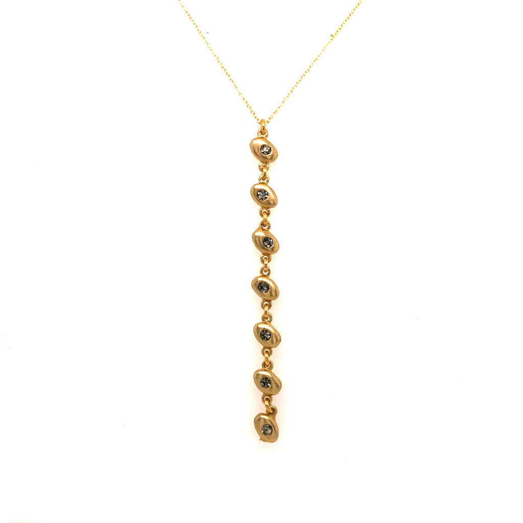 Oval Link Drop Necklace in Gold Finish Rebel Designs, Inc.