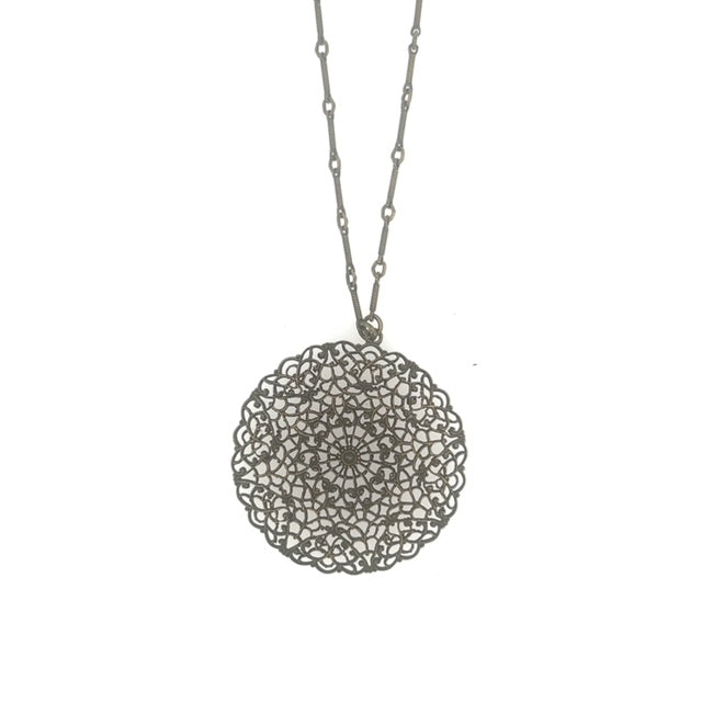 Round FIligree Necklace