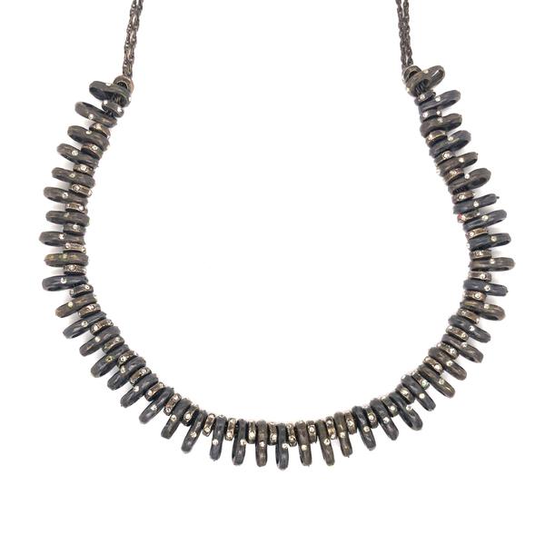 Hi-Lo Crystal Stacked Choker Necklace