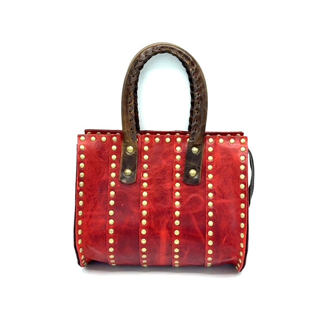 Studded Panel Tube Bag