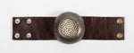 leather cuff bracelet, handmade jewelry