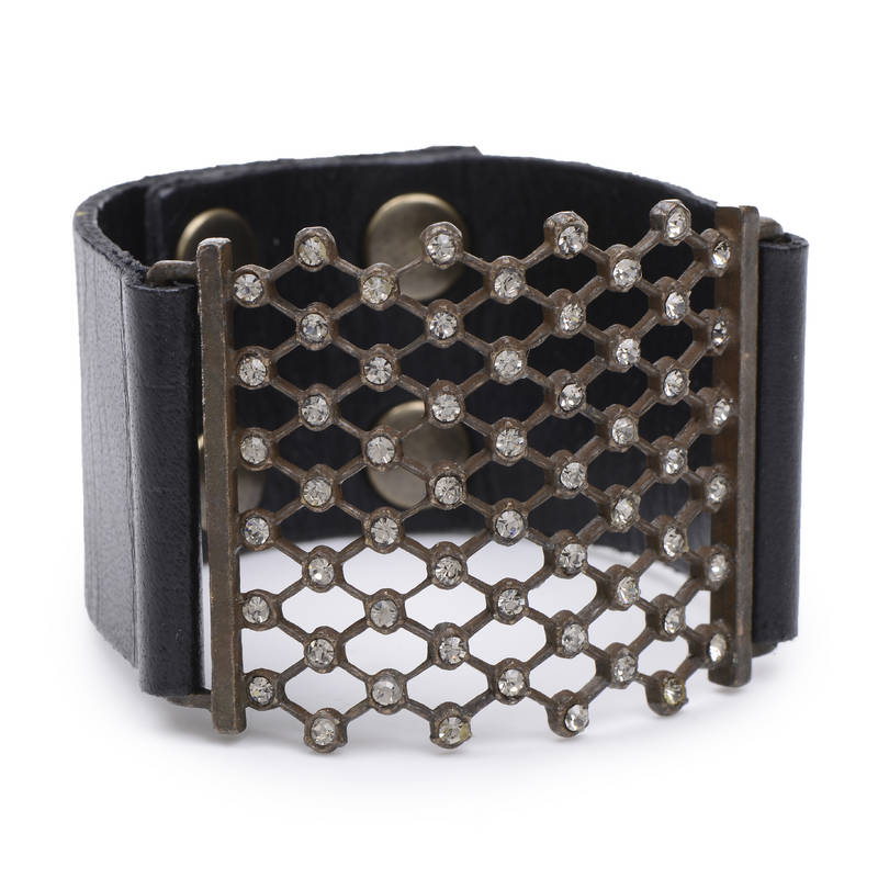 leather cuff, handcrafted