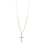 cross necklace, handmade jewelry