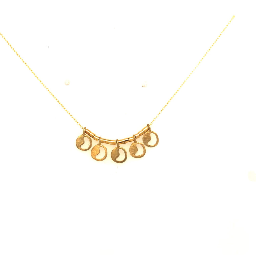 coin necklace, handcrafted