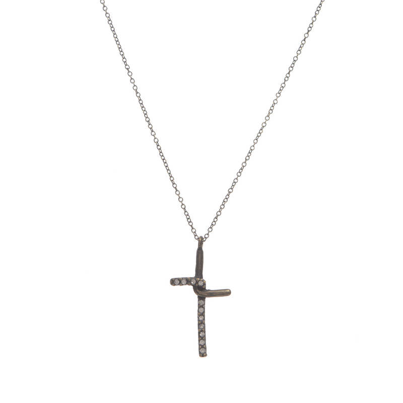Small Interlocked Cross Necklace