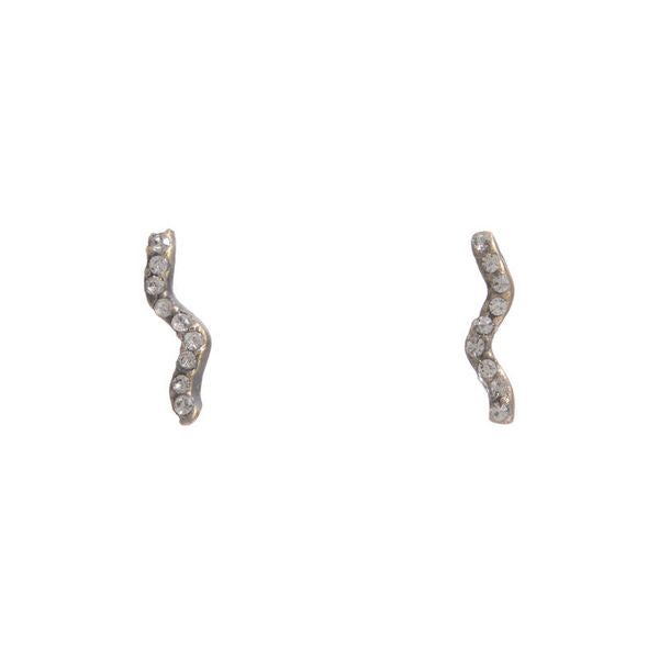 Small Squiggle Stud Earrings