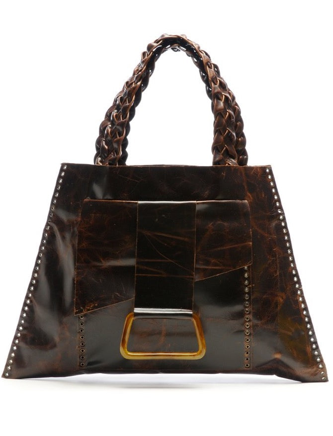 leather bag, statement bag