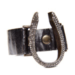 horseshoe bracelet, handcrafted