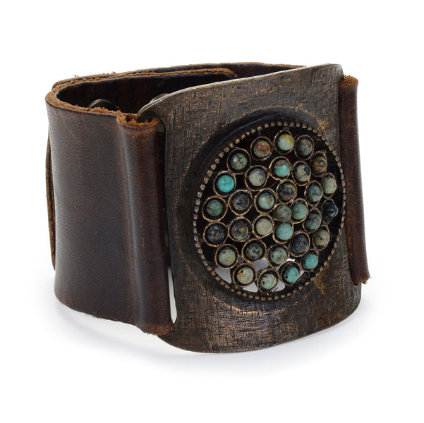 leather cuffs, handcrafted