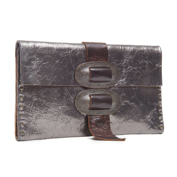 Double Oval Buckle Clutch