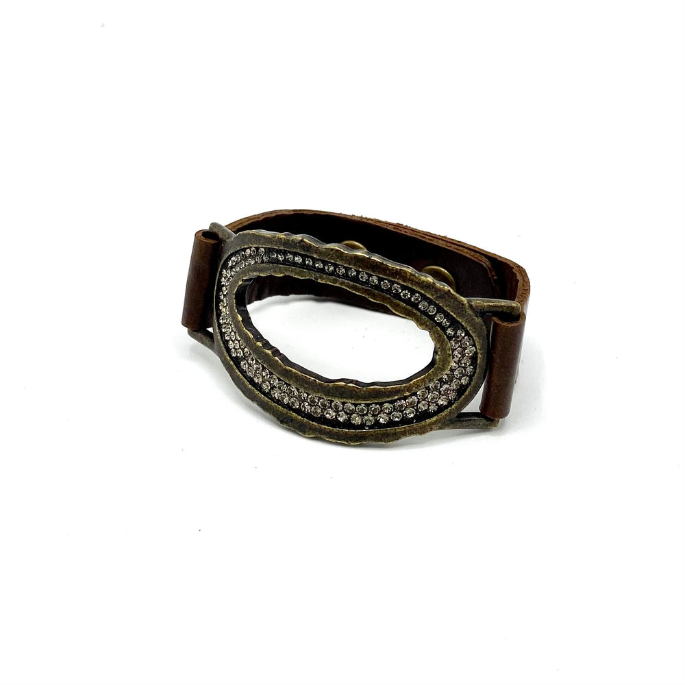 leather cuff, handcrafted