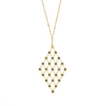 Diamond Lattice Necklace in Gold