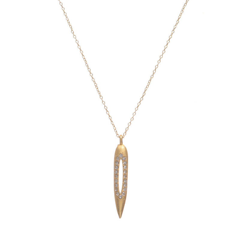Small Gold Bullet Necklace