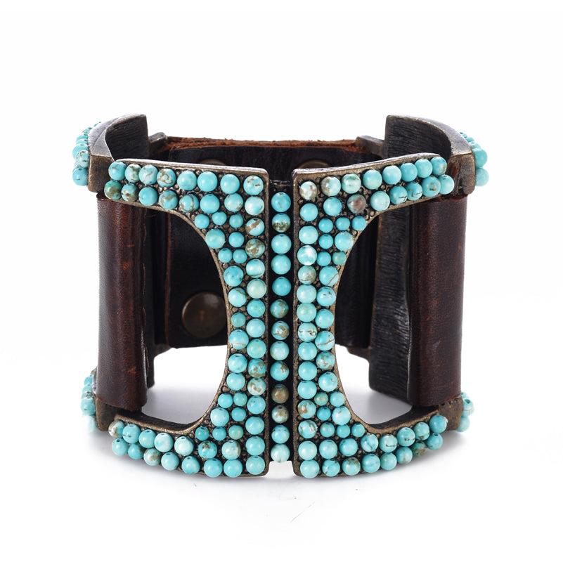 leather cuff, handcrafted