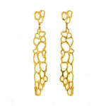 Honeycomb Earrings in Gold